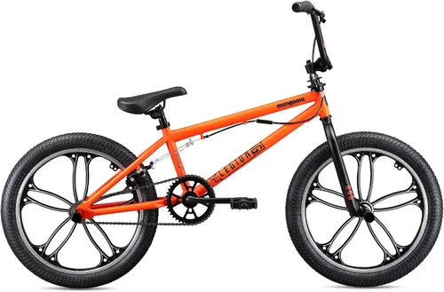 Vista 8 de Mongoose Legion Bicicleta BMX, bicicleta de 16, 18 o 20 pulgadas para niños y adultos, marco de acero Hi-Ten, engranaje 25x9T, 36x16T o 40x16T