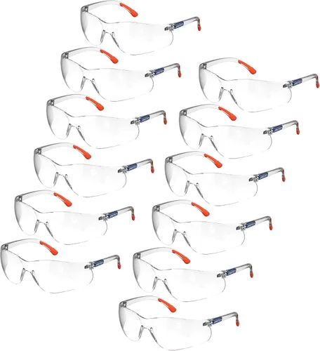 Vista 8 de JORESTECH Gafas de seguridad transparentes ANSI Z87+ para protección UV y de alto impacto
