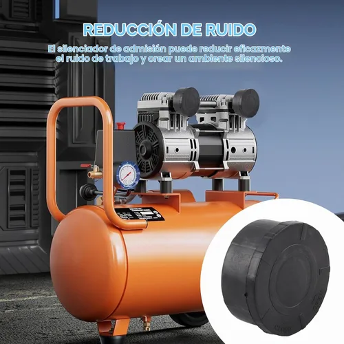 Vista 4 de Filtro de aire del compresor de aire, silenciador del compresor de aire G3/4 0.984 in, piezas neumáticas centrales plásticas con diámetro