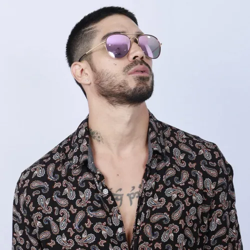 Vista 7 de Marfil CENTAURUS - Lentes de sol polarizados con filtro UV 400 protección 100 lente redonda unisex estilo deportivo para hombres y mujeres