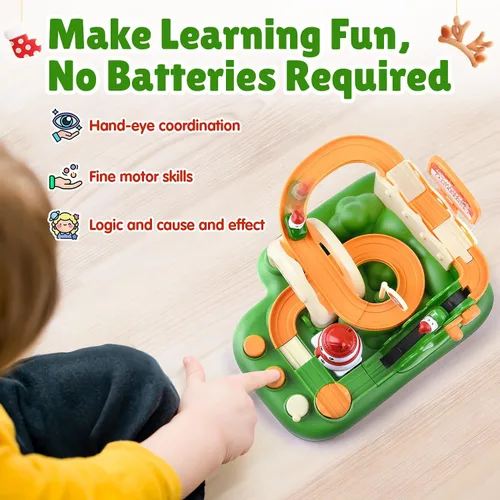 Vista 2 de Regalo de Navidad para Niño y Niña de 3 Años - Pista de Carreras de Autos Magnética para Niños Pequeños, Juguetes Educativos Stem para Nietos