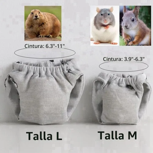 Vista 2 de Pañales reutilizables lavables de ardilla, altamente absorbentes, con pantalones fuertes y flexibles, sin fugas, pañales reutilizables para orina