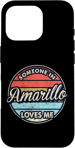 Vista 20 de iPhone 16 Someone In Amarillo Loves Me City US USA Case