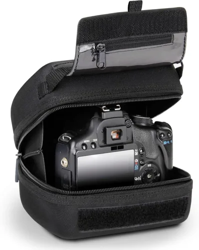 Vista 10 de Bolsa USA Gear de Cáscara Dura para Cámaras DSLR y Sin Espejo, Compatible con Canon, Nikon, Sony y Fujifilm - Se Ajusta a EOS R100, Rebel T7