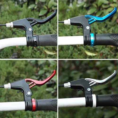 Vista 7 de Lomodo 6 accesorios de freno de bicicleta que incluyen 2 palancas de freno de aleación de aluminio (0.9 in de diámetro) y 2 pares de frenos en V y 2
