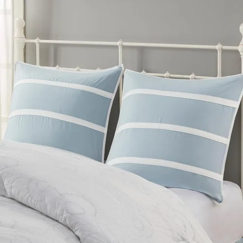 Vista 10 de Harbor House Maya Bay Euro Sham, 26 x 26 pulgadas, azul