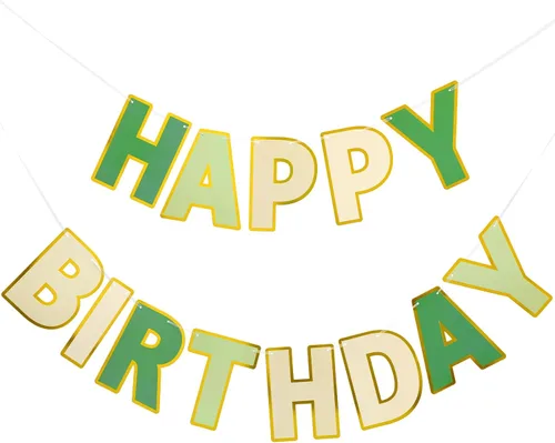 Vista 15 de Pancarta de Feliz Cumpleaños con Purpurina Negra - 9 pies Pre-Ensartada Sin Bricolaje Cartel de Fondo para Fiestas, Adultos, Niños, Mujeres