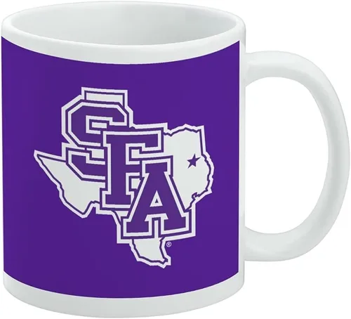 Vista 64 de Taza de cerámica con el logotipo principal de la Universidad Rider, taza de regalo novedosa para café, té y bebidas calientes, 11oz, blanca