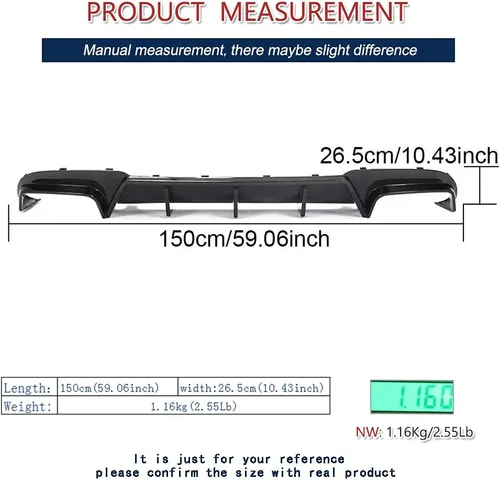 Vista 5 de Borde de parachoques trasero de fibra de carbono para Mercedes Benz Clase E E63 E250 E300 E350 E400 E550 AMG Sedan 4 puertas 2013-2016 difusor
