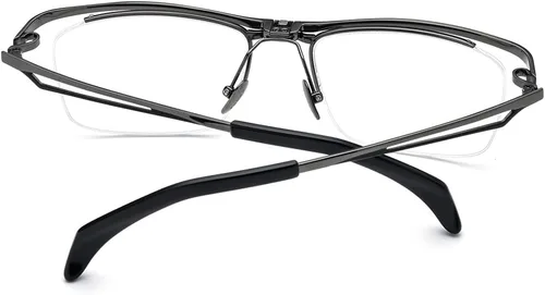 Vista 6 de Marco de lentes de titanio abatible de 180 para hombre, lentes ópticos cuadrados F8043
