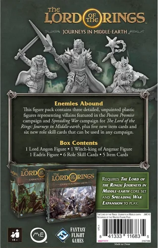 Vista 3 de El Señor de los Anillos Journeys in Middle-Earth Scourges of the Waste FIGURE PACK - Juego de mesa de aventura para niños y adultos, a partir de 14