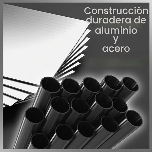 Vista 3 de Saloniture Premium Bandeja de aluminio para instrumentos, con carrito, Negro