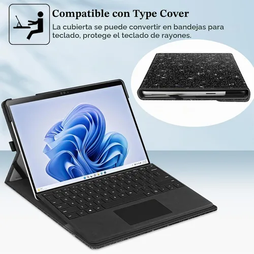 Vista 4 de Fintie Funda tipo cartera para Microsoft Surface Pro 12th (2026) de 13