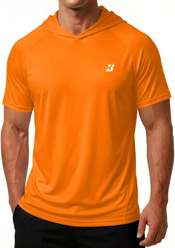 Vista 11 de Roadbox Sudadera con capucha de manga corta para hombre, ligera, de secado rápido, con protección solar Quick Dry, Breathable, Moisture Wicking, Sun