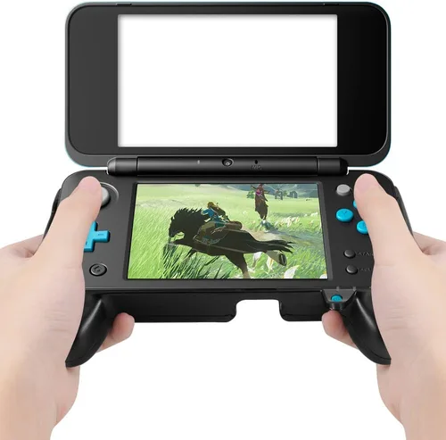Vista 8 de Base de carga compatible con 2DS XL con agarre de mano, soporte de base de estación de carga AFUNTA con cable mini USB y mango de plástico