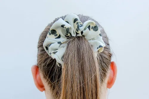 Vista 8 de Scrunchies - Bandas elásticas redondas de algodón para el cabello - Lazos para el cabello - Accesorios para el cabello para niñas - Regalos