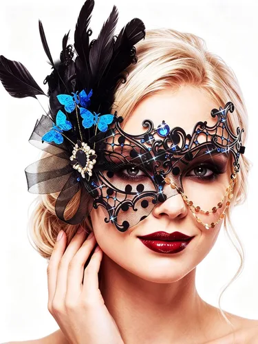 Vista 10 de Máscara de mascarada Campsis para mujer