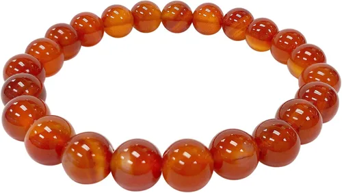 Vista 10 de Gem Avenue Handmade Round Bead Stretch Bracelet Unisex Natural Stone Beaded Jewelry for Men & Women, Elastic Wristband for Daily Wear