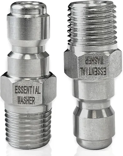 Vista 13 de Essential Washer Enchufe hembra NPT de 1/4 pulgadas de acero inoxidable Accesorios de conexión rápida para lavadora a presión 5000 PSI Juego
