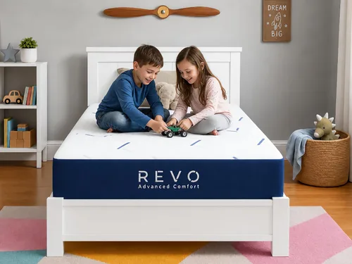 Vista 2 de Revo Serena Pillow Top Innerspring - Colchón de 10 pulgadas, tamaño individual