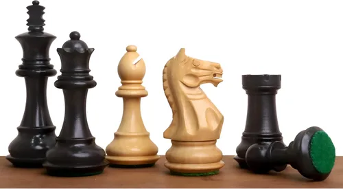 Vista 10 de Royal Chess Mall - Juego de piezas de ajedrez Queens Gambit Staunton de 3.75" - Palisandro dorado