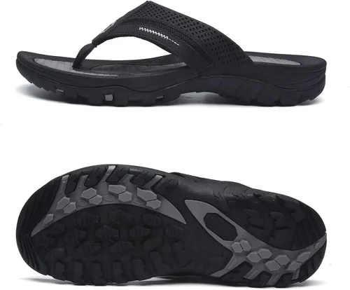 Vista 2 de Chanclas para hombre, sandalias de tanga duraderas y cómodas para la playa