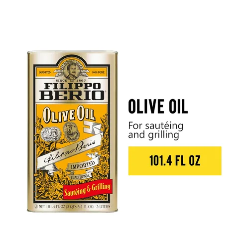 Vista 2 de Filippo Berio Aceite de oliva puro, lata de 101.4 onzas