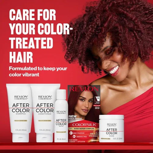 Vista 8 de Revlon ColorSilk con Complejo de Reparación de Enlaces, Tinte Permanente para el Cabello Marrón, 100% Cobertura de las Canas, Tinte para el Cabello