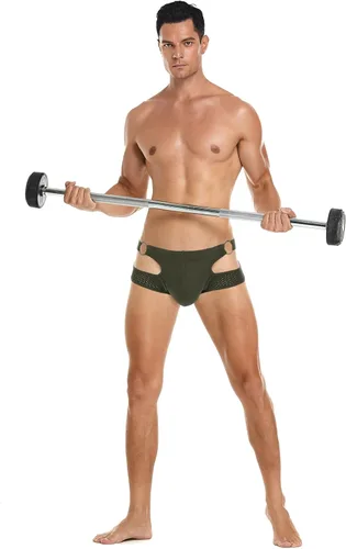 Vista 117 de SKYSPER Jock Strap Athletic Supporter para hombres Sexy Jockstrap Ropa interior masculina