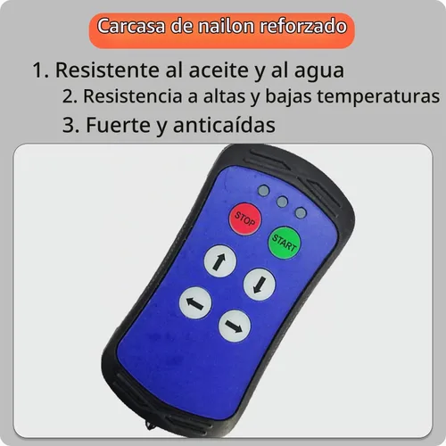 Vista 3 de A400 Control remoto industrial Inalámbrico Grúa Polipasto de 4 botones Interruptor de puerta trasera Transmisor y receptor 12V 24V (CA/CC 12-24V)