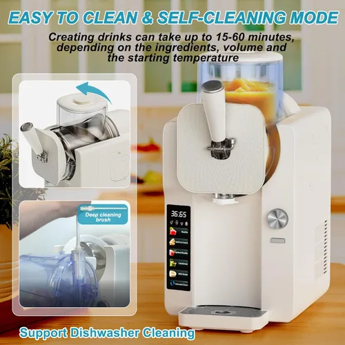 Vista 7 de Máquina para hacer helados, máquina de helado suave y máquina de granizado para el hogar, hace helado, yogur congelado, gelato, batidos