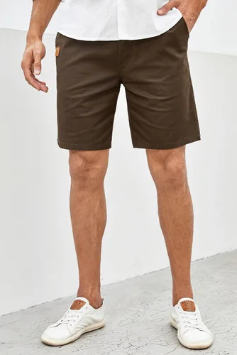 Vista 6 de JMIERR - Pantalones cortos informales para hombre, pantalones cortos de golf, pantalones chinos con cordón, de tela de sarga elástica, para verano