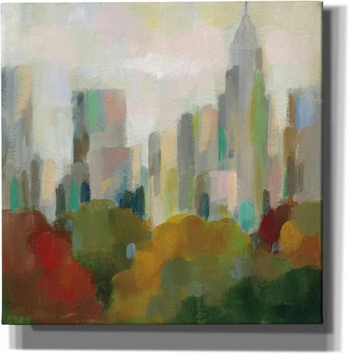 Vista 12 de Epic Graffiti 'NYC Central Park II' por Silvia Vassileva, arte de pared en lienzo, 12 x 12 pulgadas