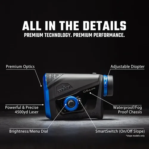 Vista 4 de Cobalt Q-6 Golf Rangefinder – Slope or Non-Slope, Tournament Legal, Precision Laser Technology, 7X Magnification, 2,500-yd Range, Pin & Vibration