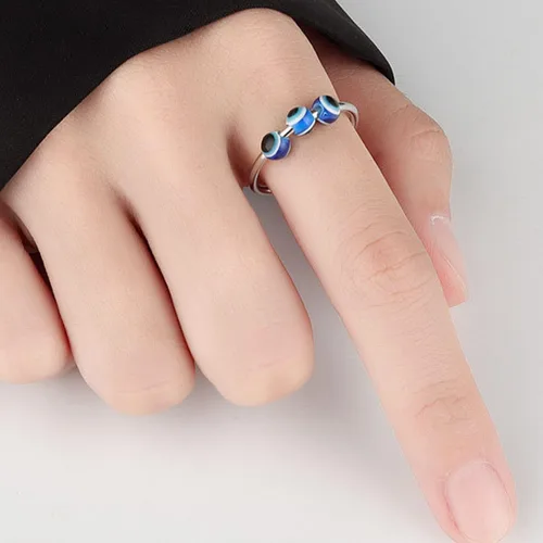 Vista 53 de Anillo de plata 925, anillos de plata ajustables para mujer, anillos de pulgar abiertos, anillos de circonio, anillos ajustables, anillos abiertos