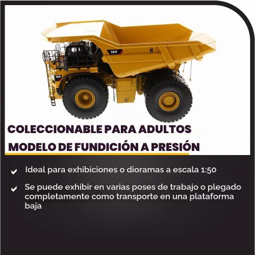 Vista 3 de Diecast Masters Camión Minero de Nivel 4 Cat 797F Escala 1:50, 85655