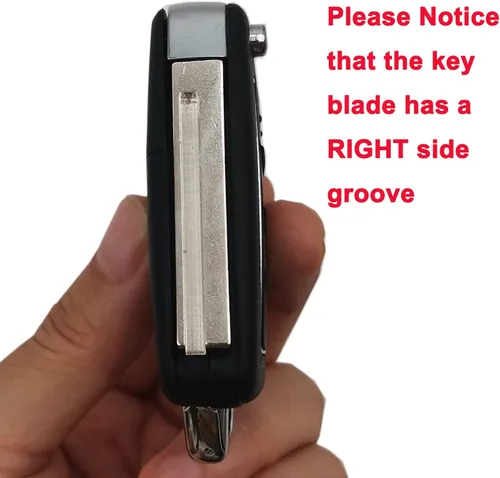 Vista 2 de Funda para llave de automóvil con control remoto de 4 botones para Hyundai Mistra Santa Fe Sonata Tucson Accent sin llave (1)