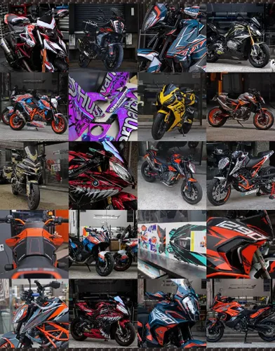 Vista 6 de Nuevo Kit gráfico para DUCATI Multistrada V4 S Full Graphic kit (RL-B) (GLOSSY)