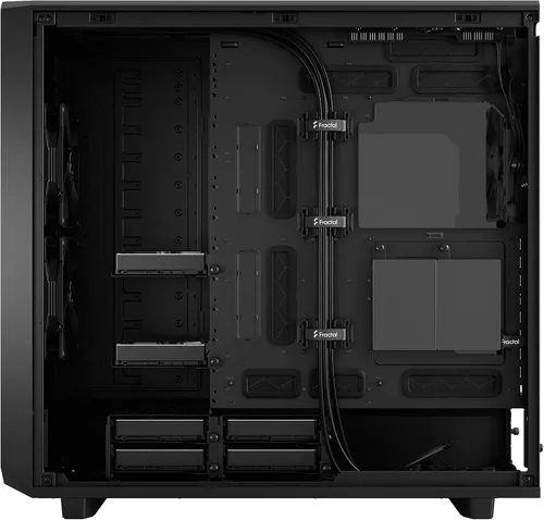 Vista 17 de Fractal Design Meshify 2 XL Negro ATX Flexible Luz Tintado de Cristal Templado Ventana Full Tower Computadora Luz TG negra