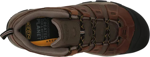 Vista 5 de KEEN Newport - Zapatos de senderismo duraderos y transpirables de baja altura para hombre, Verde Oliva OscuroAustern