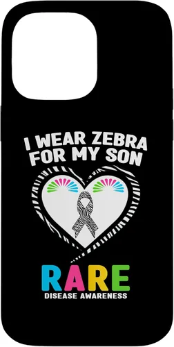 Vista 21 de I Wear Zebra for My Son Rare Disease Awareness Day 2026 Case for iPhone 17