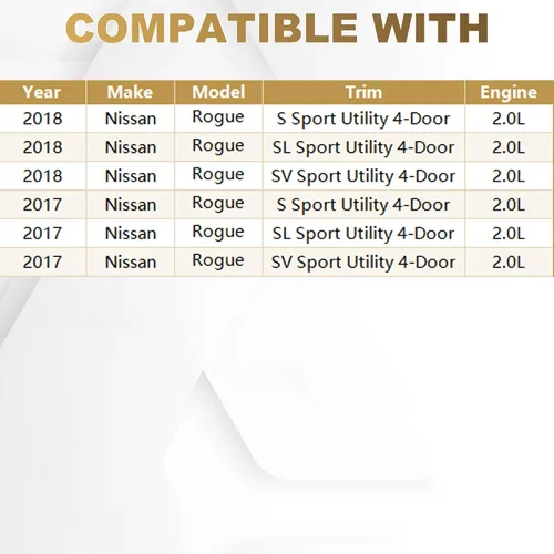 Vista 2 de Parachoques delantero parrilla superior negro con cromo para 2017 2018 Nissan Rogue Sport S SV SL 623106MD0A
