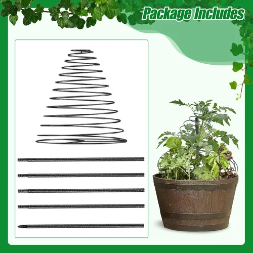Vista 6 de Enrejado para plantas trepadoras al aire libre, 73 pulgadas de alto, enrejado de metal para jardín, para verduras, flores, plantas, soporte de vid