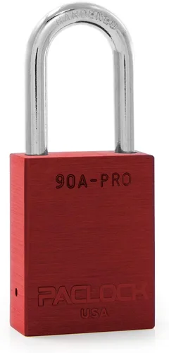 Vista 17 de PACLOCK Candado de la serie 90A-PRO, compre American Act obediente, aluminio anodizado marrón, cilindro de 7 pines de alta seguridad con 1 llave por