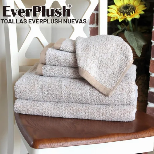 Vista 7 de Juego de toallas de baño Everplush Diamond Jacquard de 6 piezas, toallas de lujo súper suaves y extra grandes, toallas Everplush Diamond Jacquard