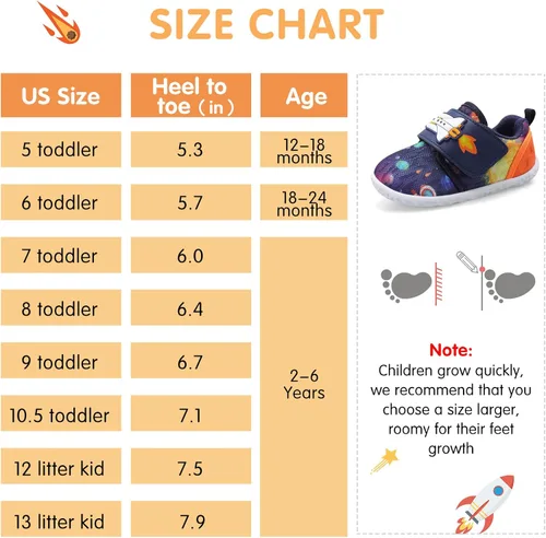 Vista 5 de LeIsfIt Toddler Shoes Boys Girls Shoes Little Kids Breathable Lightweight Sneakers Running Walking Tennis Non-Slip Shoes