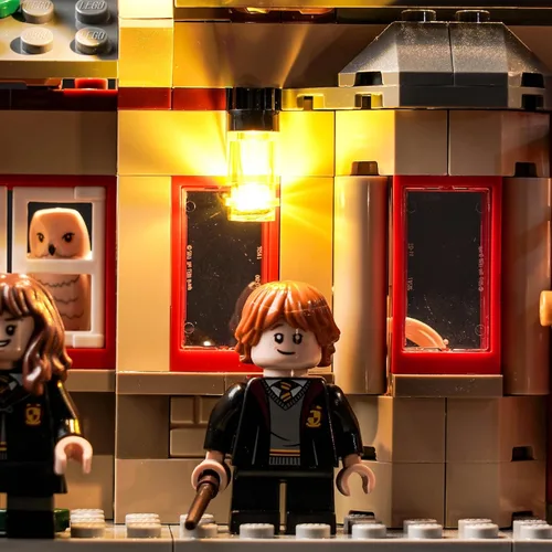 Vista 4 de VONADO Kit de luces LED compatible con Lego 76423 H-ogwarts Express y Hogsmeade Station (sin modelo), iluminación decorativa de bricolaje compatible