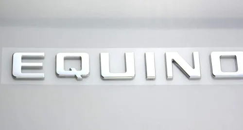 Vista 4 de 2 emblemas de letras de equinoccio 3D de repuesto para equinoccio (cromado)