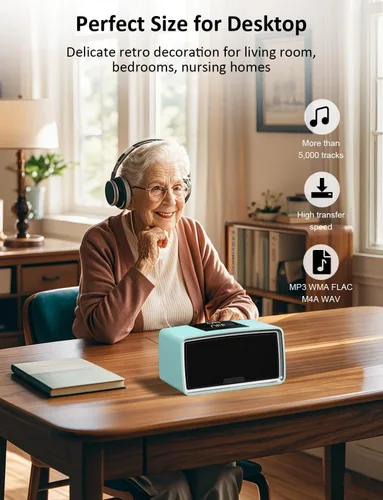 Vista 5 de iGuerburn Reproductor de música simple para personas mayores con demencia Reproductor de MP3 fácil para pacientes con Alzheimer, demencia