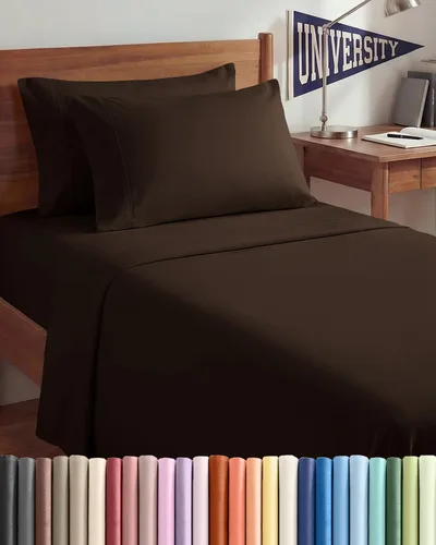 Vista 138 de Juego de sábanas Twin de 4 piezas - Cómodo, transpirable y refrescante - Juego de ropa de cama de lujo de hotel ultrasuave con bolsillos profundos